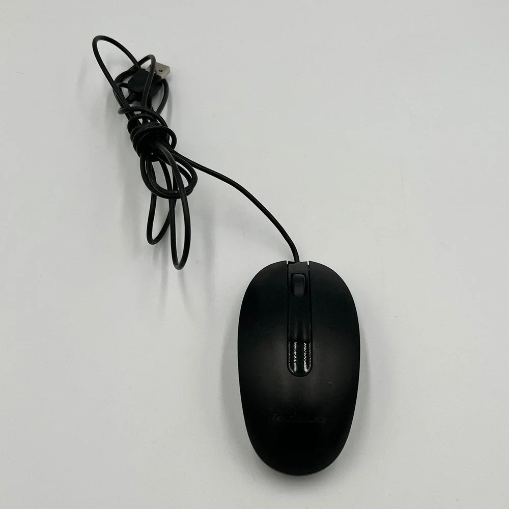 Lenovo Wired Optical Mouse SM-8825 Black Very Good USB Computer Accessory